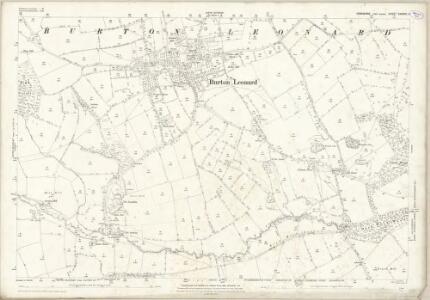 Yorkshire CXXXVII.11 (includes: Brearton; Burton Leonard; Copgrove; South Stainley With Cayton) - 25 Inch Map