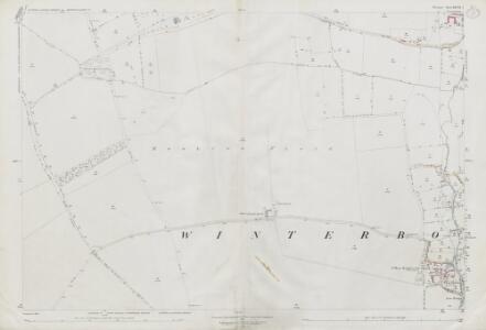 Wiltshire XXVIII.1 (includes: Berwick Bassett; Cherhill; Winterbourne Monkton) - 25 Inch Map