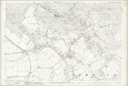 Gloucestershire XXXIX.13 (includes: Newland; St Briavels; West Dean) - 25 Inch Map