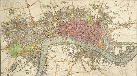 An IMPROVED PLAN of the CITIES of LONDON and WESTMINSTER and BOROUGH of SOUTHWARK, including the NEW BUILDINGS, ROADS &C.