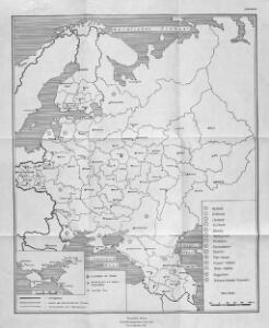 Russisches Reich. Verwaltungsgrenzen von 1914. Europäischer Teil