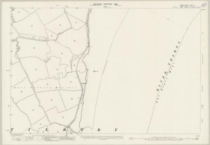 Essex (1st Ed/Rev 1862-96) LXXXIV.11 (includes: Cliffe; Thurrock) - 25 Inch Map