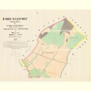 Friesedorf (Března) - m0664-2-001 - Kaiserpflichtexemplar der Landkarten des stabilen Katasters