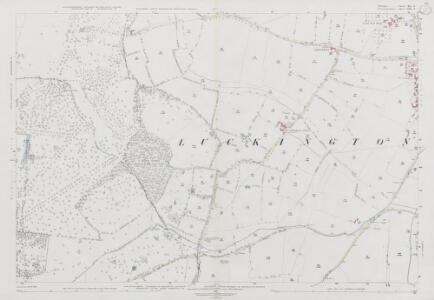Wiltshire XII.6 (includes: Great Badminton; Hawkesbury; Luckington) - 25 Inch Map