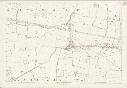 Norfolk XLVIII.14 (includes: Fransham; Wendling) - 25 Inch Map