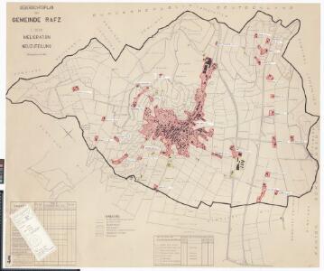 Rafz: Definition der Siedlungen für die eidgenössische Volkszählung am 01.12.1970; Siedlungskarte