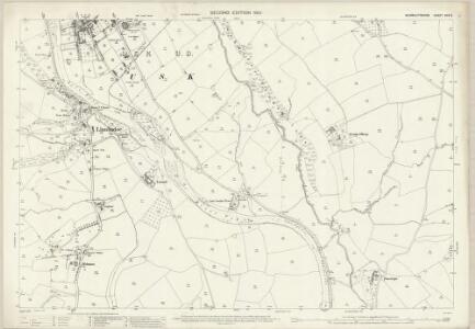 Monmouthshire XXIV.3 (includes: Llanbadog Fawr; Llantrisaint Fawr; Usk) - 25 Inch Map