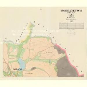 Bohdanetsch (Bohdanec) - c0304-1-002 - Kaiserpflichtexemplar der Landkarten des stabilen Katasters