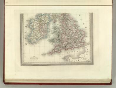 Carte des Iles Britanniques.
