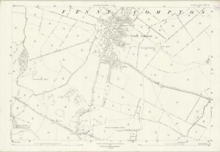 Warwickshire XLVI.15 (includes: Avon Dassett; Burton Dassett; Farnborough; Fenny Compton) - 25 Inch Map