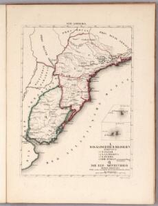 L. Das kaiserthum Brasilien. Provinz 13-14, 15, 19. Q. Die Rep. Montevideo