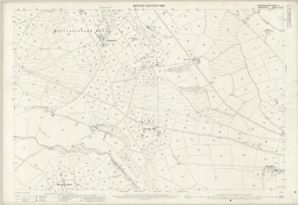 Staffordshire V.1 (includes: Hartington Middle Quarter; Heathylee; Hollinsclough; Longnor) - 25 Inch Map