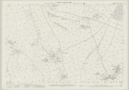 Cornwall XXIII.10 (includes: Stoke Climsland) - 25 Inch Map