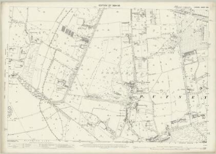 London (Edition of 1894-96) CXII (includes: Mortlake; Wandsworth Borough) - 25 Inch Map