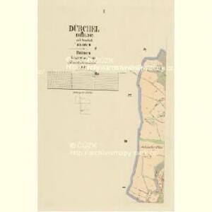 Dürchel (Drhlow) - c1531-1-001 - Kaiserpflichtexemplar der Landkarten des stabilen Katasters
