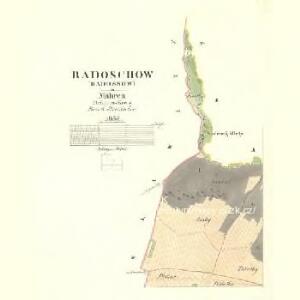 Radoschow (Radossow) - m2526-1-001 - Kaiserpflichtexemplar der Landkarten des stabilen Katasters