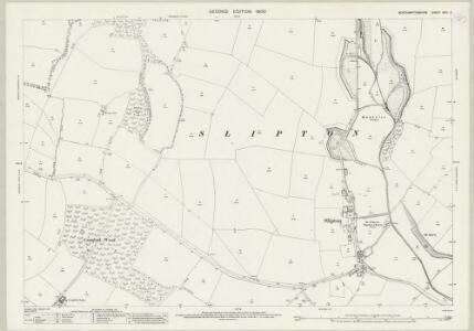 Northamptonshire XXVI.9 (includes: Cranford; Grafton Underwood; Lowick; Twywell) - 25 Inch Map