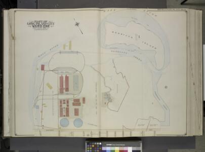 Queens, Vol. 2, Double Page Plate No. 11; Part of     Long Island City Ward One (Part of Old Ward 5); [Map bounded by East River,      Berrians Island, Berrians Creek, Proposed Canal, Rapelje Ave., Debevoise Ave.,   Lawrence St., chauncey St., Goodric