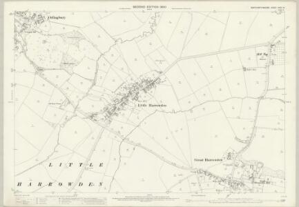 Northamptonshire XXXII.14 (includes: Great Harrowden; Isham; Little Harrowden; Orlingbury) - 25 Inch Map