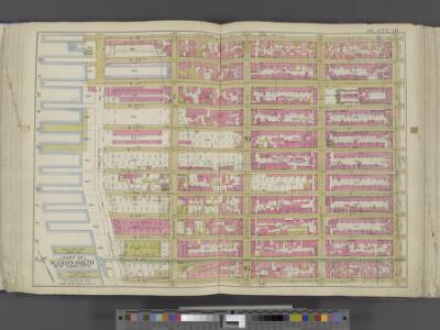 Manhattan, Double Page Plate No. 18 [Map bounded by W. 36th St., 8th Ave., W. 25th St., Hudson River]