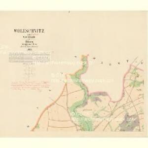 Woleschnitz - c5444-1-001 - Kaiserpflichtexemplar der Landkarten des stabilen Katasters