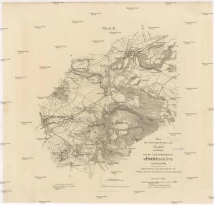 Plan der Gefechtsfelder von Podol am 26. Juni, und der 7. und 8. Division bei Münchengrätz am 28. Juni 1866