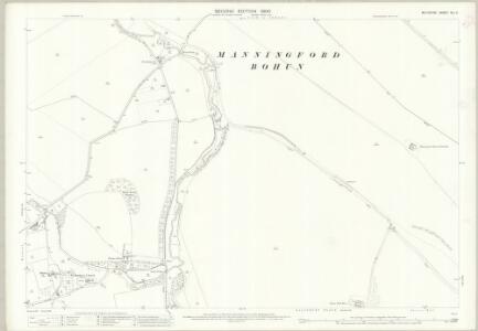 Wiltshire XLI.11 (includes: Manningford; North Newnton; Rushall; Upavon) - 25 Inch Map