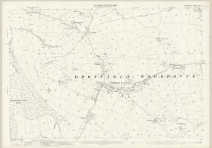 Derbyshire XVII.4 (includes: Dronfield; Holmesfield; Sheffield) - 25 Inch Map