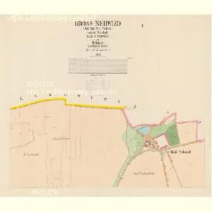 Gross Nehwizd (Welky Nedwizd) - c5009-1-002 - Kaiserpflichtexemplar der Landkarten des stabilen Katasters