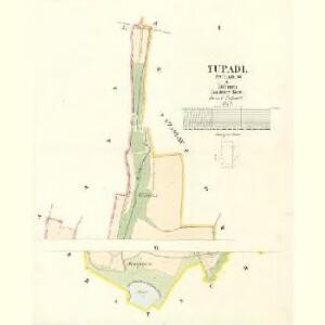 Tupadl (Tupadlo) - c8113-1-001 - Kaiserpflichtexemplar der Landkarten des stabilen Katasters