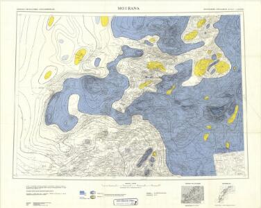 Geologiske kart 121-S: Kart med magnetisk totalfelt. Mo i Rana