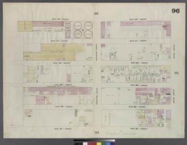 Plate 96: Map bounded by West 42nd Street, Tenth Avenue, West 37th Street, Twelfth Avenue