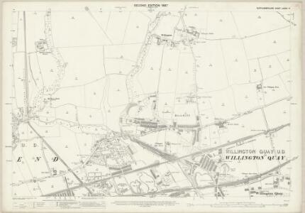 Northumberland (Old Series) LXXXIX.14 (includes: Tynemouth; Wallsend) - 25 Inch Map