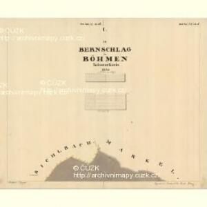 Bernschlag - c5898-3-001 - Kaiserpflichtexemplar der Landkarten des stabilen Katasters