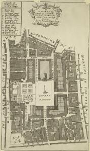 A MAPP of the Parish of St PAULS COVENT GARDEN taken from the last Survey By Blome, Richard