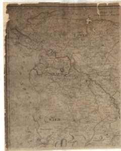 A map of the shire of Lanark.