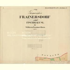 Frainersdorf - m3475-1-001 - Kaiserpflichtexemplar der Landkarten des stabilen Katasters