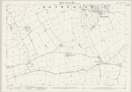 Norfolk LXXIII.2 (includes: Cranworth; Garveston; Hardingham) - 25 Inch Map