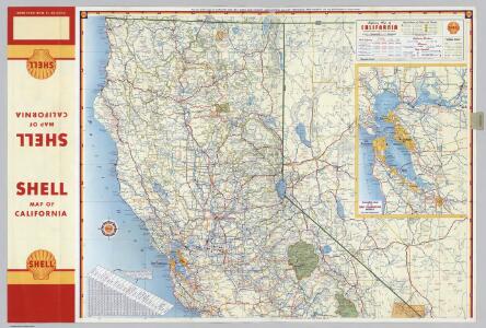 Shell Highway Map of California (northern portion).