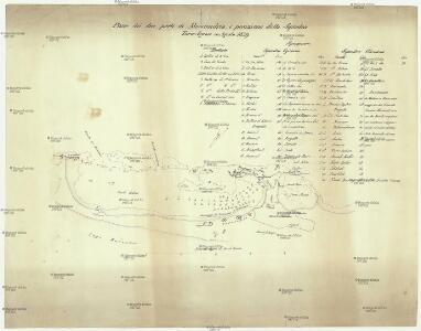 Piano dei due porti di Allesandria, e posezione della squadra Turco-Egizia in Agosto 1831