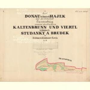 Donau - c1755-1-001 - Kaiserpflichtexemplar der Landkarten des stabilen Katasters