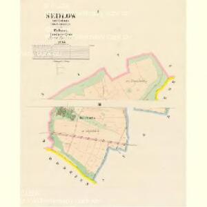 Sedlow - c6811-1-001 - Kaiserpflichtexemplar der Landkarten des stabilen Katasters