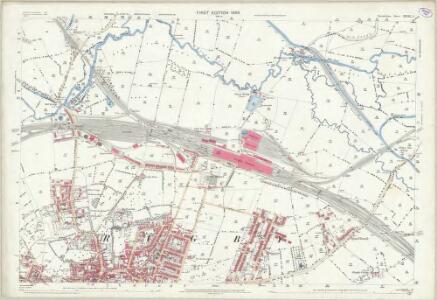 Warwickshire XXVIII.3 (includes: Clifton upon Dunsmore; Rugby) - 25 Inch Map