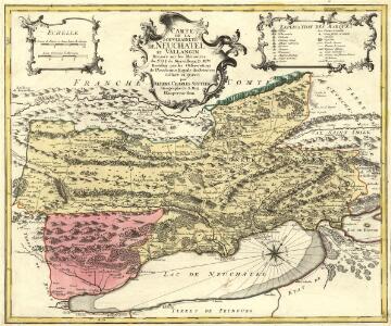 Carte De La Souveraineté de Neuchatel et Vallangin