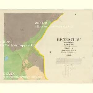 Beneschau - m0048-1-005 - Kaiserpflichtexemplar der Landkarten des stabilen Katasters