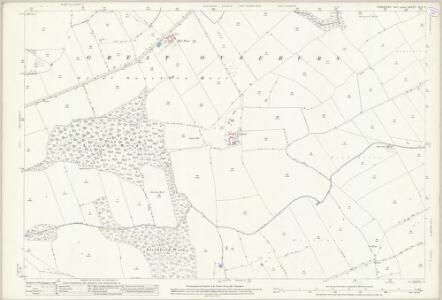 Yorkshire CLV.3 (includes: Allerton Mauleverer With Hopperton; Great Ouseburn; Little Ouseburn; Marton Cum Grafton; Whixley) - 25 Inch Map
