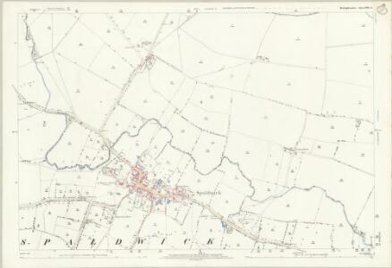 Huntingdonshire XVII.9 (includes: Barham and Woolley; Easton; Ellington; Spaldwick) - 25 Inch Map