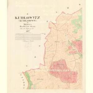 Kudlowitz (Kudlowice) - m1415-1-002 - Kaiserpflichtexemplar der Landkarten des stabilen Katasters