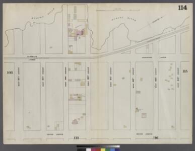 Plate 114: Map bounded by West 64th Street, Tenth Avenue, West 57th Street, Hudson River