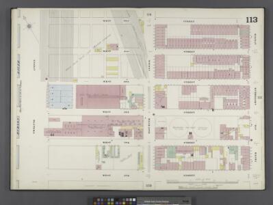 Manhattan, V. 6, Double Page Plate No. 113 [Map bounded by W. 62nd St., 10th Ave., W. 57th St., 12th Ave.]